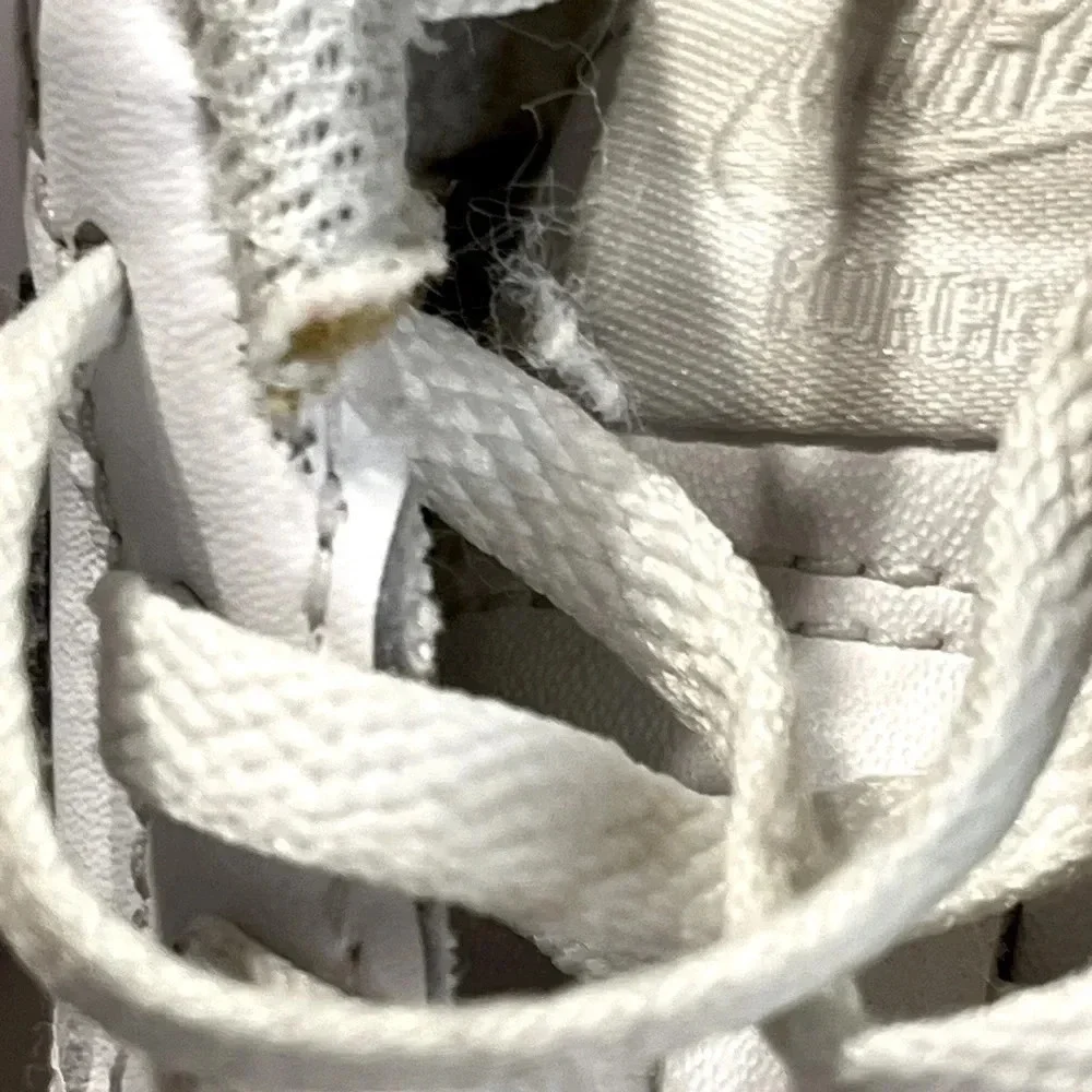 Nike Air Force 1 LE (PS) size 11C white preschool kid tennis shoes used - Picture 9 of 13